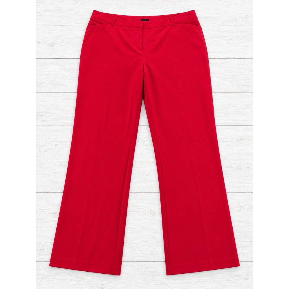 Worthington Dress Pants Red Trouser Straight Leg 22W 4347